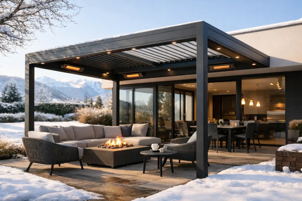 Pergola za celoletno uporabo brez kompromisov