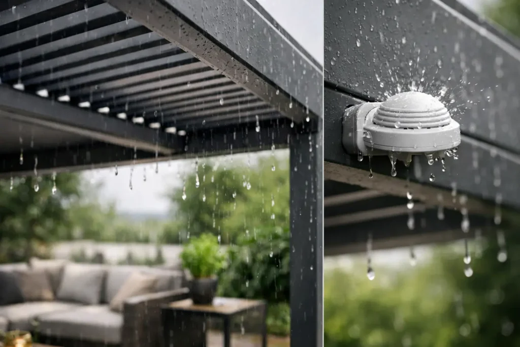 Senzor za dež pergola - ali ga res potrebujete?